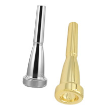 2 Pack Copper Trumpet Mouthpiece Set Lightweight Durable for Beginners and Professionals