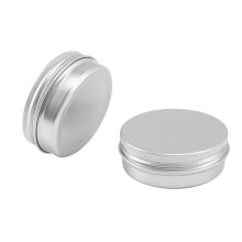48 X 50 Ml Aluminium Make- Potten, 50 Ml Capaciteit, Lege Kleine Cosmetica-/Kaars-/Kruidenpotten, Blikken Potten