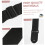 2pcs Padded Acoustic Guitar Strap Set with Thickened Shoulder Padding and Secure Attachment 3