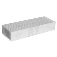 3X Aluminum Heat Radiator Heatsink Cooling Fan 200x69x37mm Silver Tone