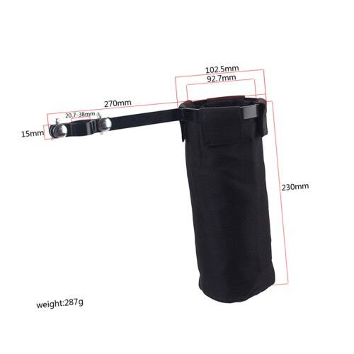 Black Drum Stick Bag with Quick Access Storage, Compact Holder for Drummers and Percussionists 1