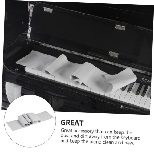 Piano Keyboard Cover for 88 Keys Dust‑Proof Scratch‑Resistant Durable Keyboard Dust Protector 1