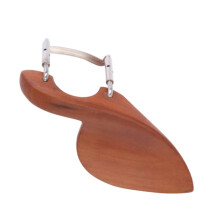 Wooden Violin Chinrest 4/4 Violin Accessories Ergonomic Comfortable Play Support Silver Finish