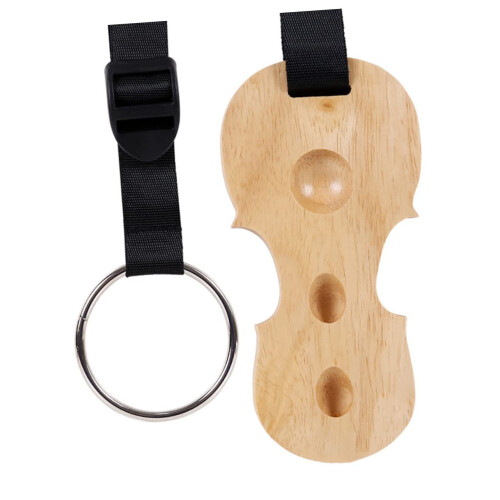 Wooden Cello Endpin Rest with Adjustable Strap and NonSlip Floor Protector for Stable Performance
