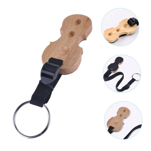 Wooden Cello Endpin Rest with Adjustable Strap and NonSlip Floor Protector for Stable Performance 2