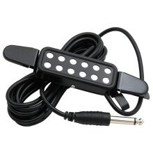 Acoustic Guitar Pickup with Cable, Easy Soundhole Installation, Natural Tone, Feedback Reduction