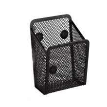 Organizer magnetico in rete, contenitore in metallo per strumenti di scrittura con design magnetico potente, salvaspazio per l'arredamento