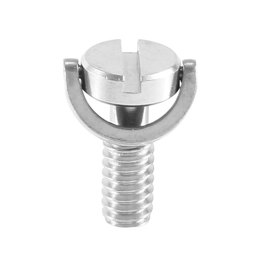 Long 1/4" D-Ring Screw Stainless Steel For Camera Tripod Quick Release Plate Silver 1