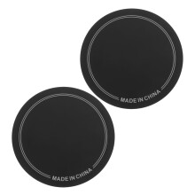 2pcs Black Bass Drum Patch SelfAdhesive Kick Drum Head Protector Pad for Enhanced Sound Clarity