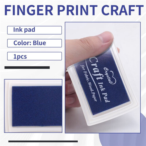 Blå BläCkdyna BläCkdyna GummistäMpel Fingeravtryck  Giftfri BabysäKer 2