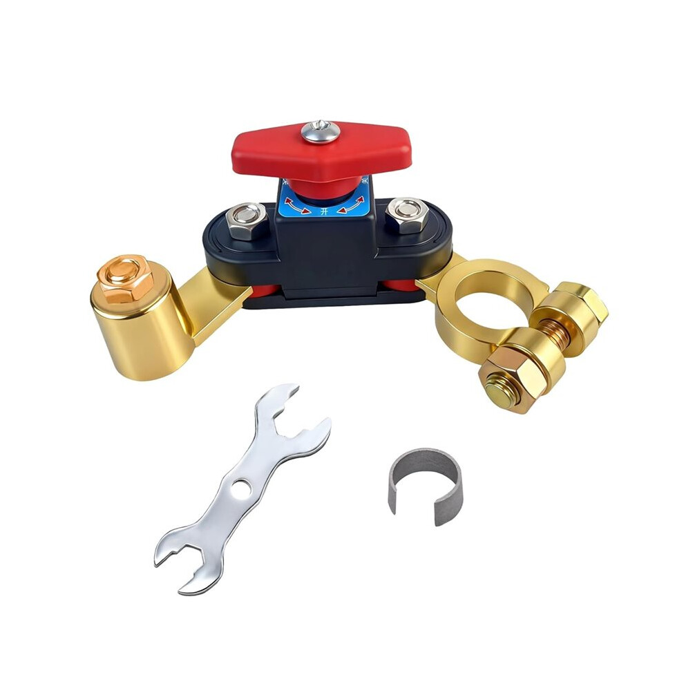 Car Battery Power Cut-Off Breaker, Adjustable Pure Copper 12V-24V Disconnect For Car Truck Boat Rv 6034264397891