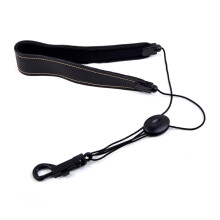 Adjustable Leather Saxophone Neck Strap with Breathable Padding Comfort for Tenor Alto Soprano