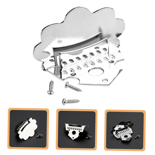 Cloud Shaped Mandolin Tailpiece Metal Parts for Secure String Anchoring and Easy Replacement 2