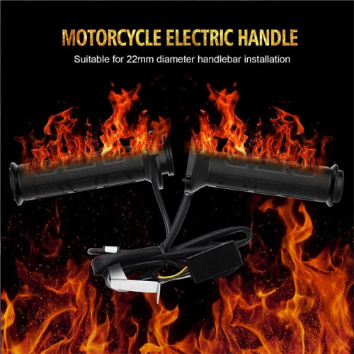 Guidão Ajustável de Motocicleta de 7/8 Polegadas com Aquecimento Elétrico para Manoplas 2