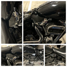 Motorcycle Heat Saddle Shield Cover for Softail Breakout Fat Boy Slim Street Bob 2018-2023 Accessories