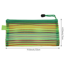 A6 Zipper Mesh Pouch, Penna Sacchetto Del Documento Del Sacchetto di Immagazzinaggio Del Sacchetto per il Trucco, Articoli per Ufficio, Accessori da