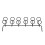 4 Pcs Screwdriver Holder Pegboard Multi-Tool Holder Accessory Pegboard Accessories Multi-Ring Tool Holder for Pegboard 9