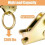 8 Packs E-Track O-Ring Tie-Down Anchors for E-Track Tie-Down System Secure Cargo in Enclosed Flatbed Trailers 3