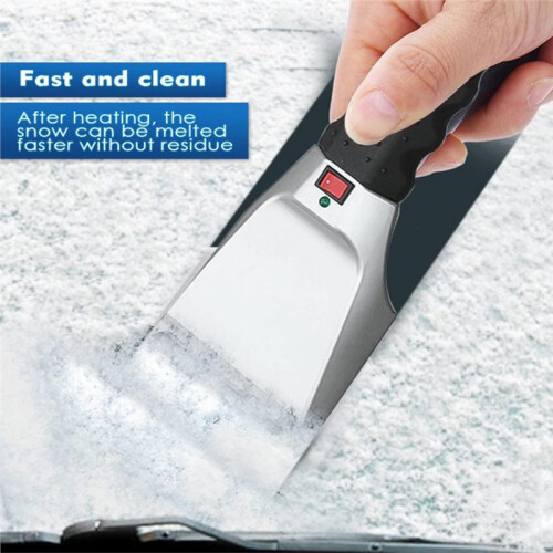 2Pcs Heated Electric Ice Scraper Windshield Deicer Remover Tool for Car Windshield Snow Removal Kit 2