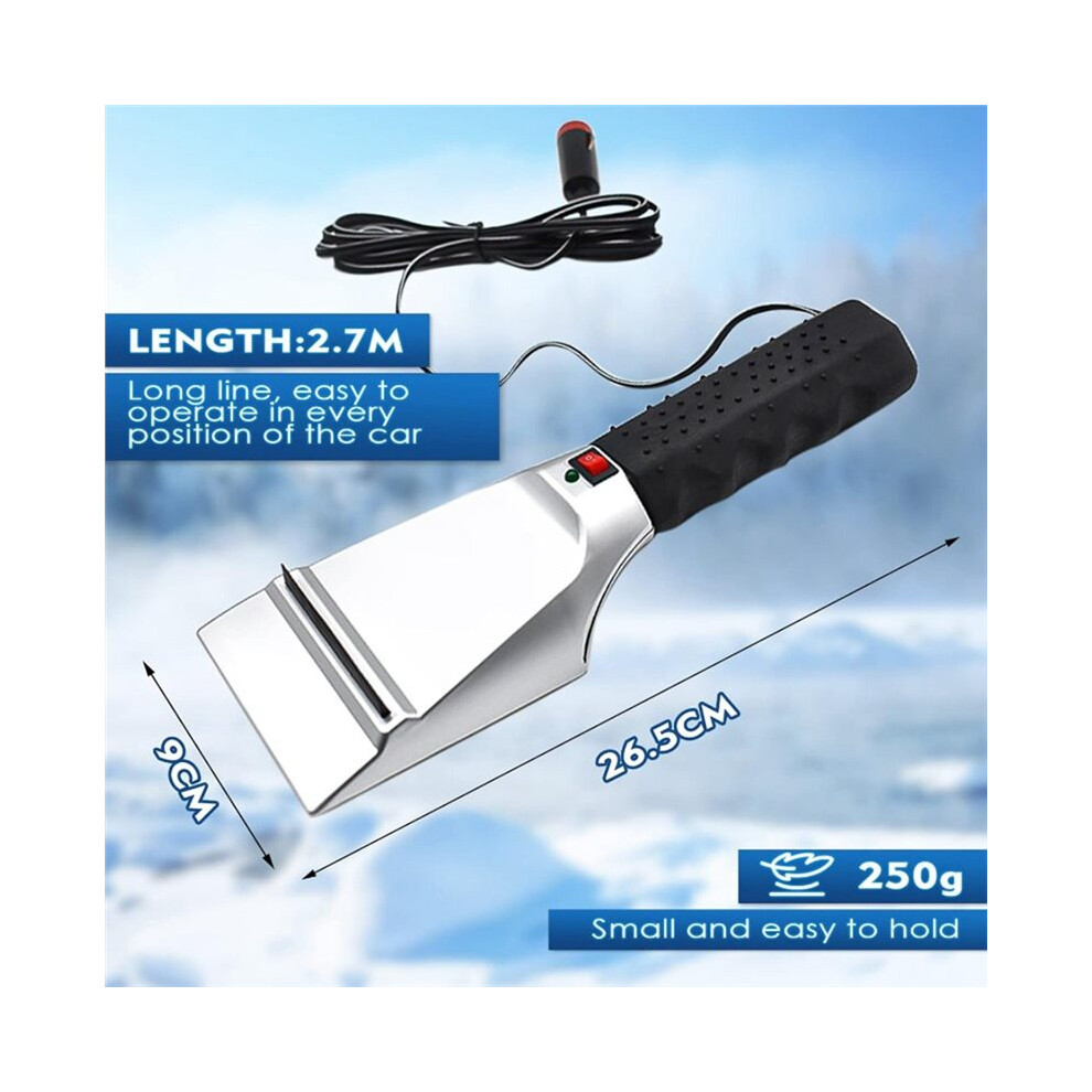 2Pcs Heated Electric Ice Scraper Windshield Deicer Remover Tool For Car Windshield Snow Removal Kit 6031386992157