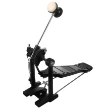 Aluminum Alloy Bass Drum Pedal with Smooth Thick Chain Drive and Stable Wide Base Plate