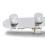 Prewired Control Plate with PushPull Coil Split 250K Pots Chrome Wiring Harness for Telecaster 3