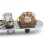 Prewired Control Plate with PushPull Coil Split 250K Pots Chrome Wiring Harness for Telecaster 4