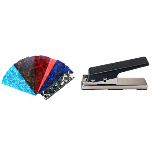 Guitar Pick Punch Maker Tool for DIY Plectrums from Plastic Cards with Surface Protection Base 2