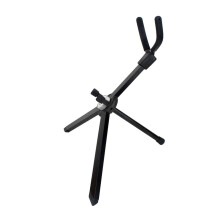 Alto Saxophone Stand with Stable Bracket, Foldable Lightweight Holder, Professional Black Finish