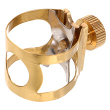 Tenor Saxophone Ligature Clamp Brass Reed Holder for Tenor Mouthpiece Secure Reed Position