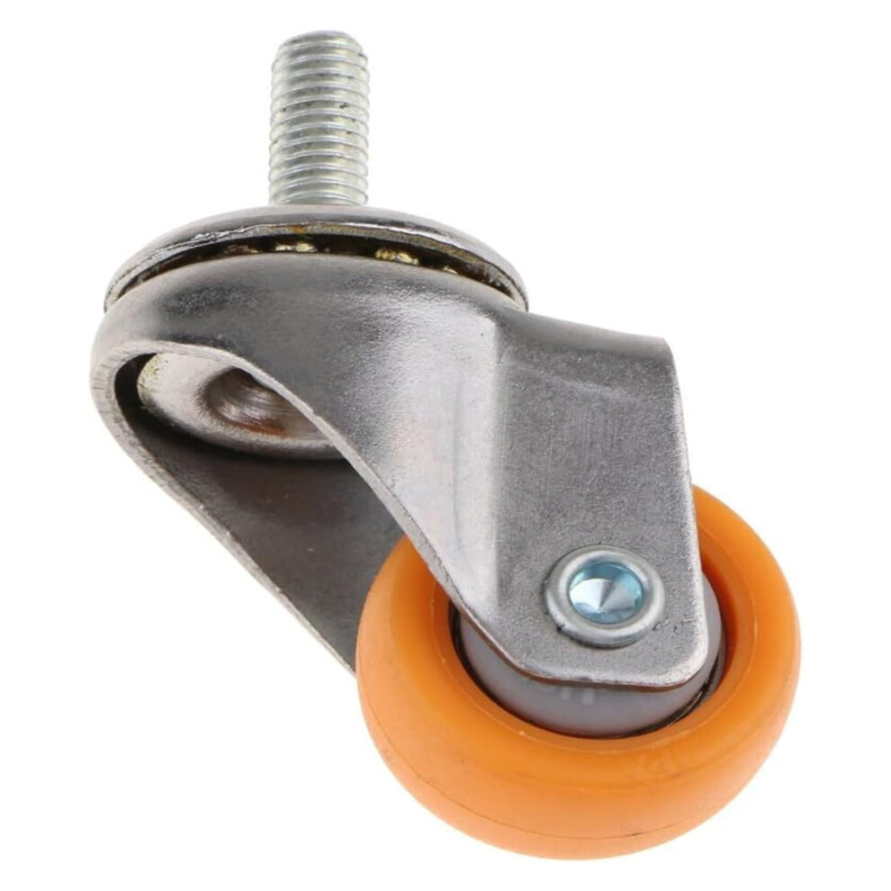1.5 Inch Heavy Duty Swivel Caster Wheels M8 Threaded Stem For Workbench Furniture Chair Cart 9092120916942
