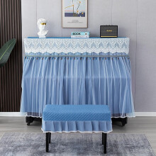 Blue Double Bed Set with Tailored Fit, Calming Aesthetic and Easy Room Coordination, Set Double
