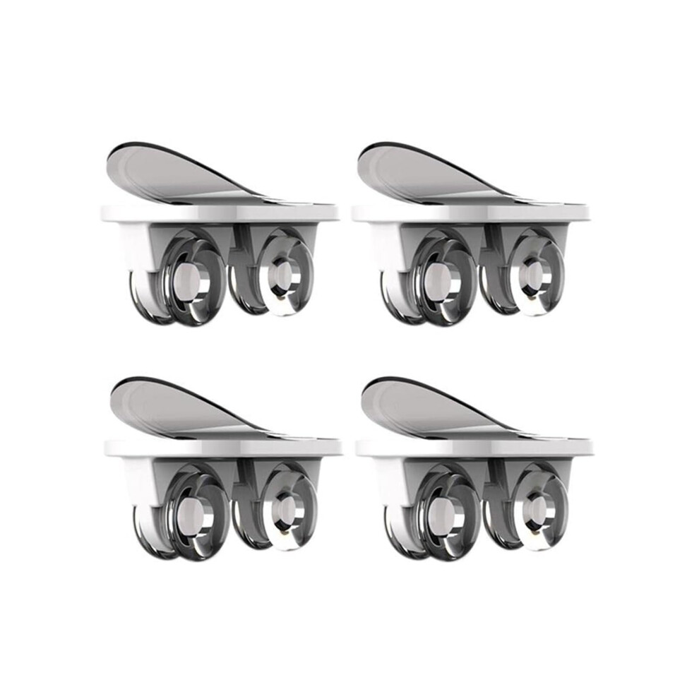 Self Adhesive Caster Wheels 4 Pcs For Furniture And Storage Boxes, Smooth Quiet Rolling Casters 9092120916966
