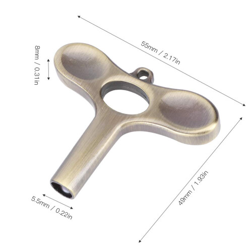 TShaped Drum Tuning Key with Square Socket, Ergonomic Grip Drum Adjustment Wrench Bronze 1
