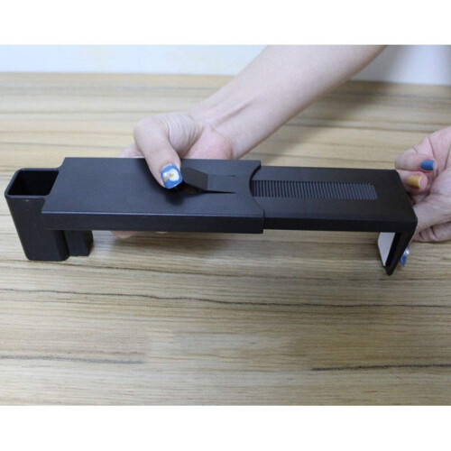 Under Desk CPU Mount Adjustable Metal PC Tower Holder with Space Saving and Improved Airflow Design 2