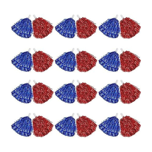 Flauschigere Cheerleader-Pompons, Cheerleader-Pompons,-blau rot