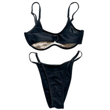 Maillot de bain élégant deux pièces en tissu respirant pour-L