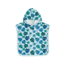 (12-18 Months, Blue) Baby Boys Swim Cover Up Adorable Ocean Themed Print Hooded Robe Towel Poncho Bathing Suit Wraps for Pool Beach