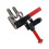 Underwater Shutter Trigger Extension Lever for Camera, Aluminum Alloy, Black Red 3