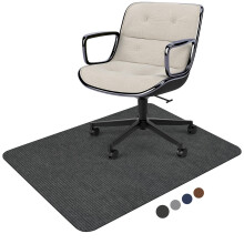 Corduroy Office Chair Mat for Hardwood Floors 55x35in Large NonSlip Desk Chair Mat for Rolling Chairs