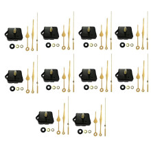 10 Stuks Stille Bewegingsmechanisme Sets Spindelwijzers Muur Kwarts DIY Klok Bewegingsmechanisme Reparatie Onderdeel Klok Kit