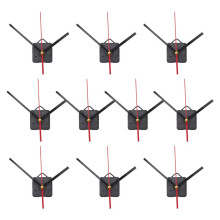 10 Pezzi DIY Meccanismo di Movimento 'Orologio Silenzioso al Quarzo Orologio da Parete DIY Kit di Lancette per Riparazione Parti di Ricambio