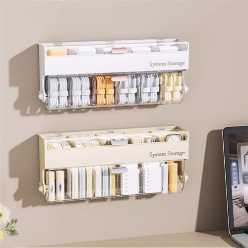 Wall-Mounted Sock Storage Box - Space-Saving Underwear Organizer for Wardrobe, Bedroom Panties, Data Cable Container A 1