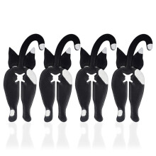 Animal Bread, Bread Ties, Chip Clips, Air Tight, Animal Accessories, Kitchen Necessity, (Black Cat White Spots)