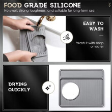Tapis de Presse à Expresso en Silicone, Tapis en Silicone de Qualité Alimentaire - Antidérapant, Couvercle Supérieur de Qualité Alimentaire pour