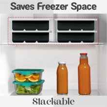 Bandeja de Silicone (Pacote com 2), Molde para Uísque - Bandejas de Gelo Grátis para Freezer