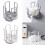 Retractable Desktop Dish Rack Dish Storage Rack Storage Rack Drain Cup Rack Kitchen White 2