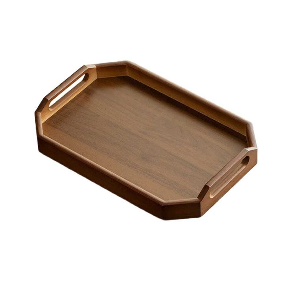 Tauoh Chinese Retro Bamboo And Wood Storage Tray Light Luxury Bamboo Dry Brewed Tea Living Room Fruit Plate Commercial Wood Medium