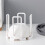 Retractable Desktop Dish Rack Dish Storage Rack Storage Rack Drain Cup Rack Kitchen White 6