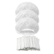 500 Piezas de Gorros Desechables A Granel de 21 Pulgadas, Gorros Desechables para Cabello, Gorros Elásticos Antipolvo, Redecilla para el Cabello para